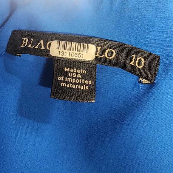 BLACK HALO Evelyn Sheath Dress in Blue, Size 10 - Picture 4 of 5